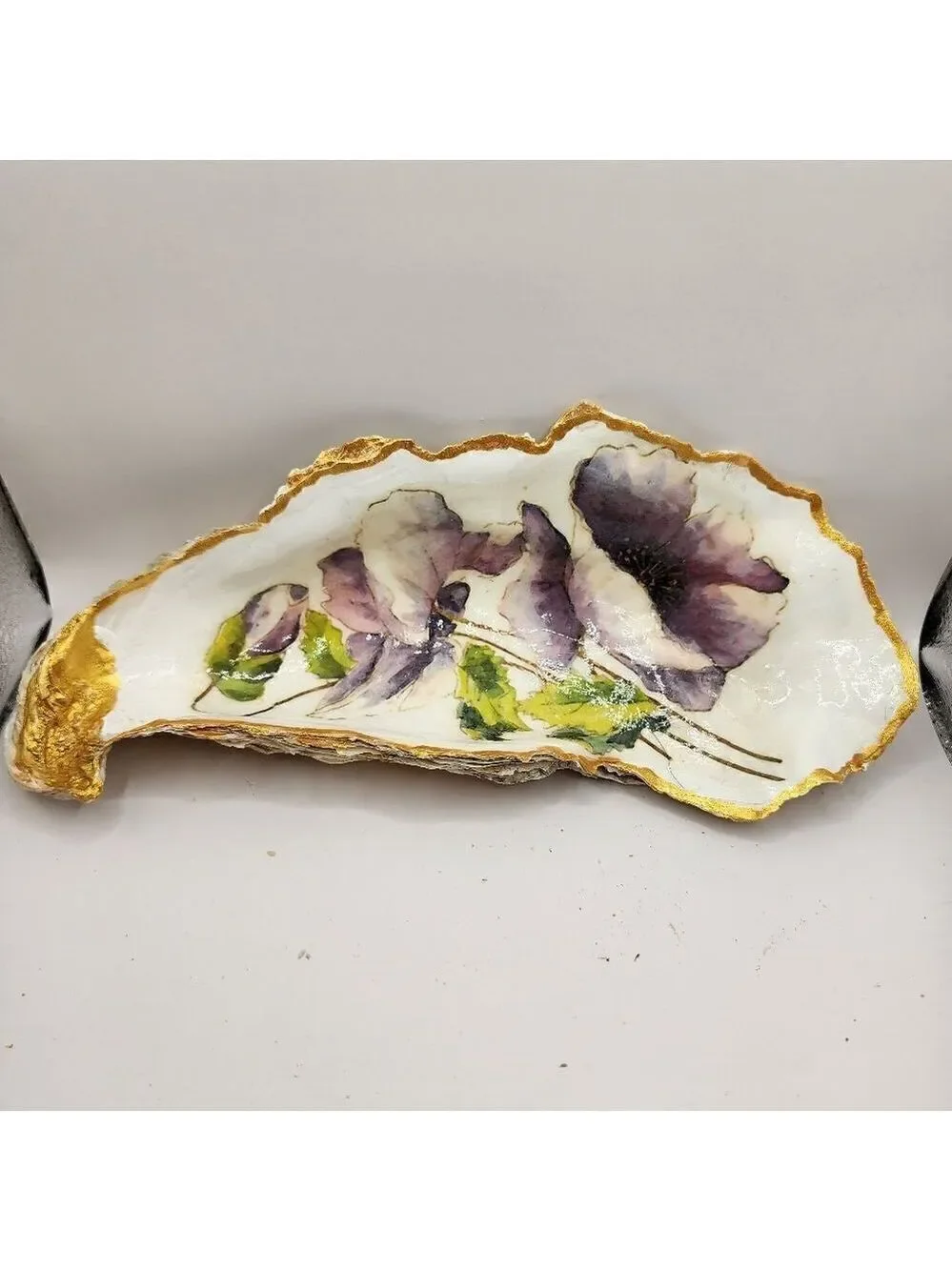 DECOUPAGE HUGE OYSTER SHELL